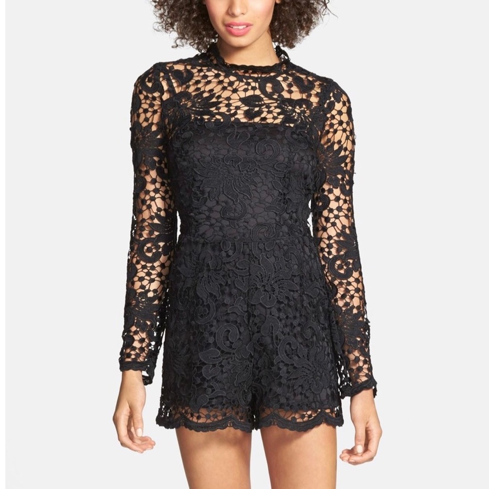 🖤 Charlie Jade Black Lace Romper 🖤